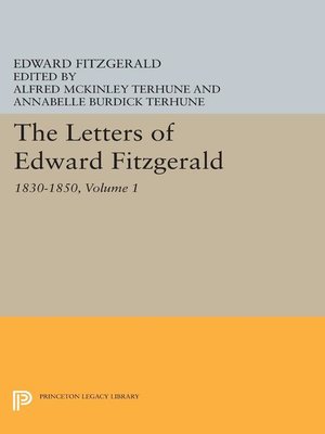 cover image of The Letters of Edward Fitzgerald, Volume 1